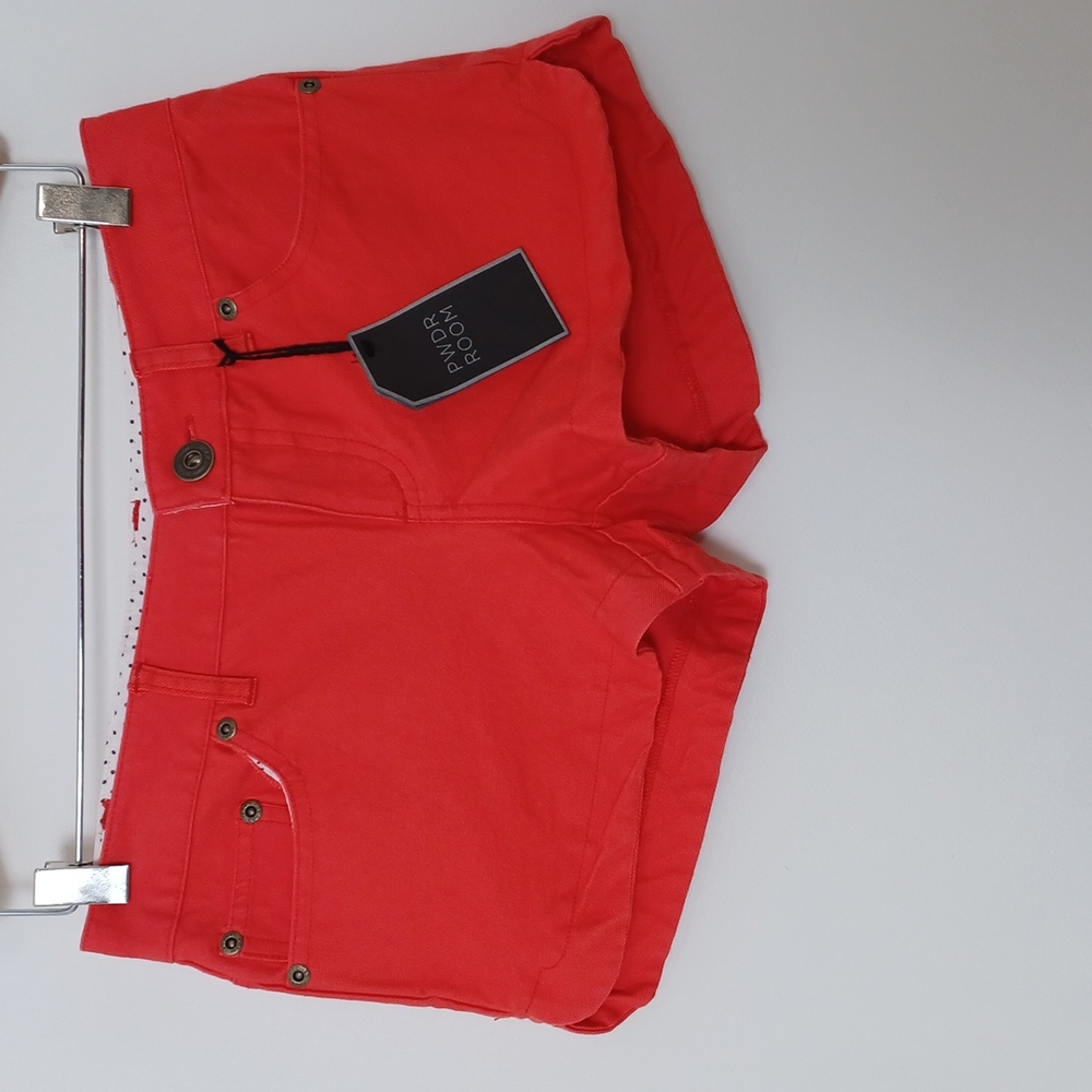 ✨3/$25✨ NWT Powder Room Coral Denim Shorts - 3